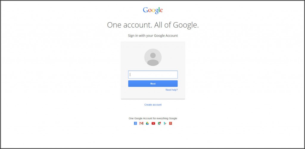 Gmail log-in page.