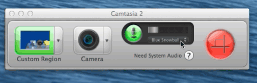 camtasia recorder does audio record